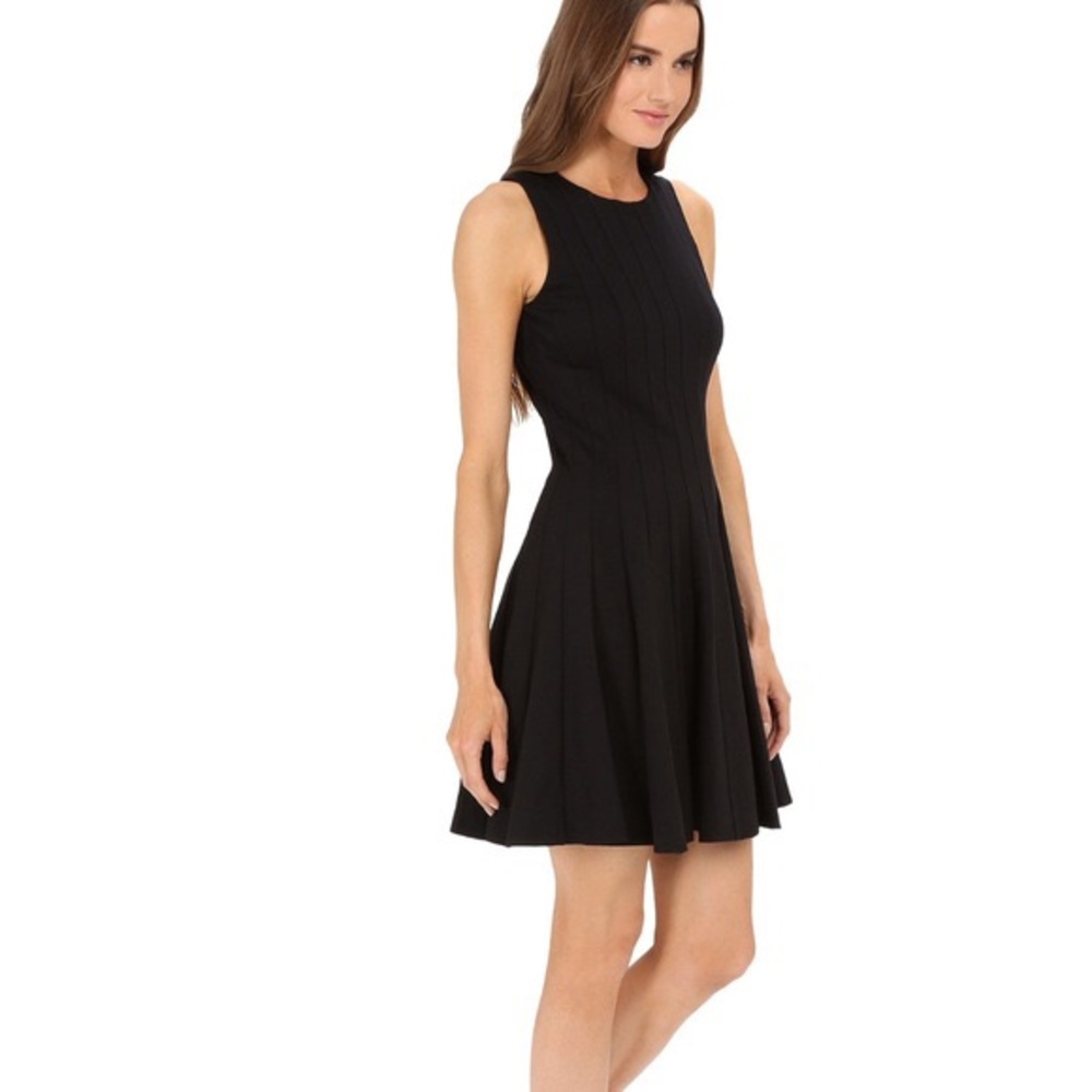 Kate Spade Sleeveless Pleated Ponte Dress